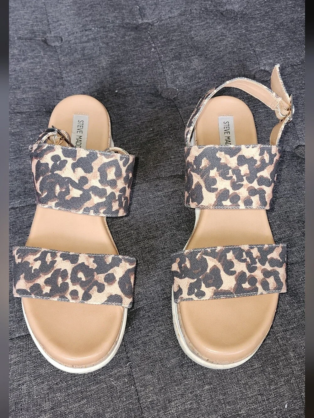 Steve Madden Brenda Leopard Platform Sandals • Women’s Size 11 • Summer Vacation